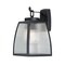 Westinghouse Fixture Wall Outdoor 60W Niko, Textured Black Clear Ribbed Glass 6122400 - alternate 8